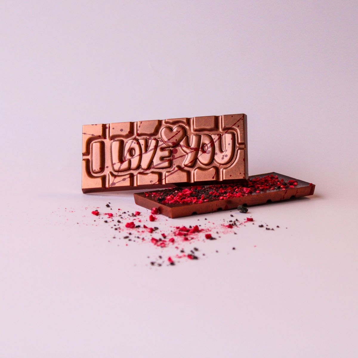 i love you gift bar topped puur