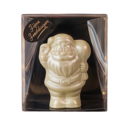 Luxe Chocolade Kerstman Zilver | Sticky Toffee | Kerst Chocolade | WIT Luxe Chocolade Kerstman Zilver | Sticky Toffee | Kerst Chocolade | WIT