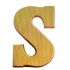 Luxe Chocoladeletter S Goud Design Massief PUUR