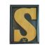 Luxe Chocoladeletter S Goud Design Massief PUUR