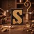 Luxe Chocoladeletter S Goud Design Massief PUUR