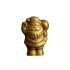 Luxe massieve gouden chocolade kerstman van Belgische melkchocolade