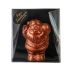 Luxe Vegan Chocolade Kerstman Koper Caramel Zeezout Kerst Chocolade PUUR