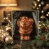 Luxe Vegan Chocolade Kerstman Koper Caramel Zeezout Kerst Chocolade PUUR