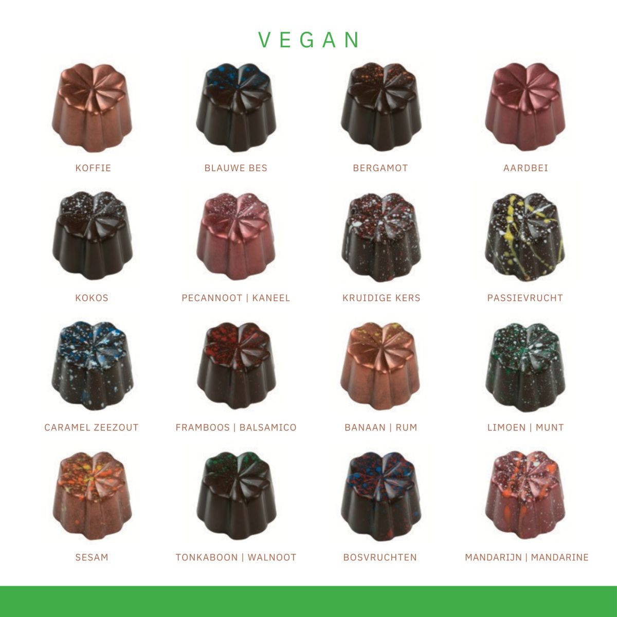  moederdag vegan luxe geschenkdoos 16 smaken bonbons