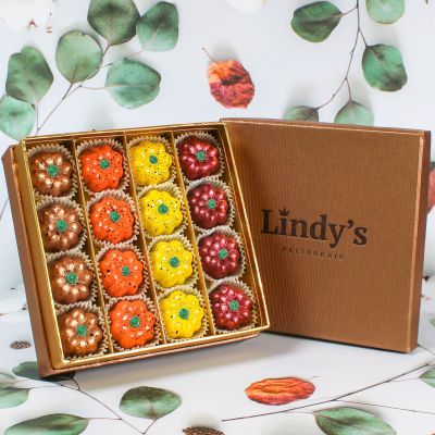 Pompoen assortiment | Geschenkdoos | 16 bonbons