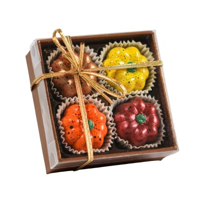 Hello Pumpkin | Pompoen Geschenkdoos | 4 Bonbons | Lindys Hello Pumpkin | Pompoen Geschenkdoos | 4 Bonbons | Lindys